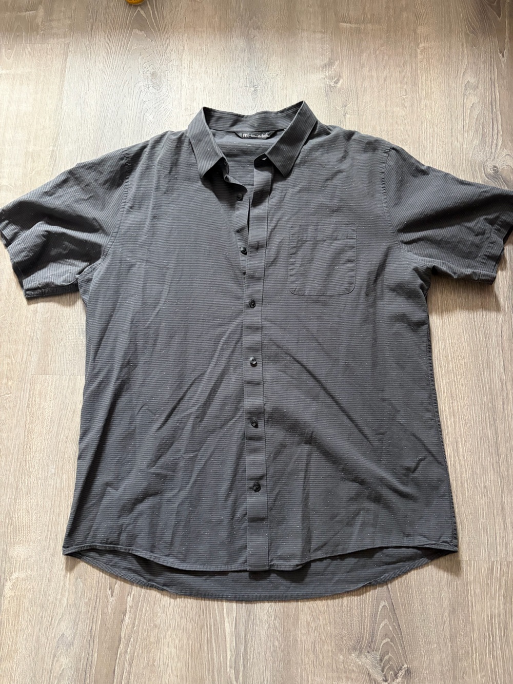 Travis Mathew Button Down Gray Short Sleeve Shirt XL Men's